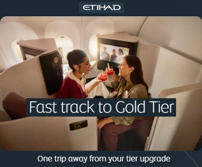 Фаст-трек к статусам Silver и Gold программы Etihad Guest