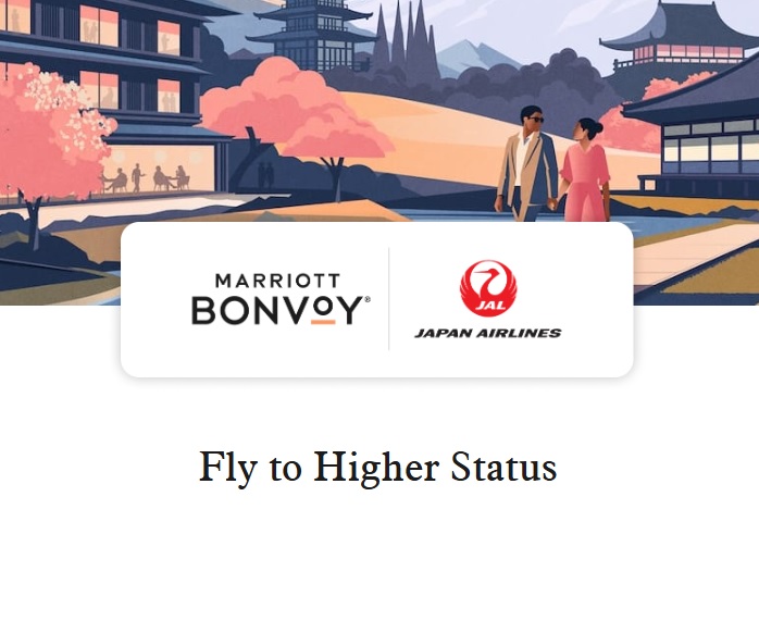 Партнерство: взаимное признание статусов Marriott Bonvoy и JAL Mileage Bank и начисление миль FLY ON без перелетов